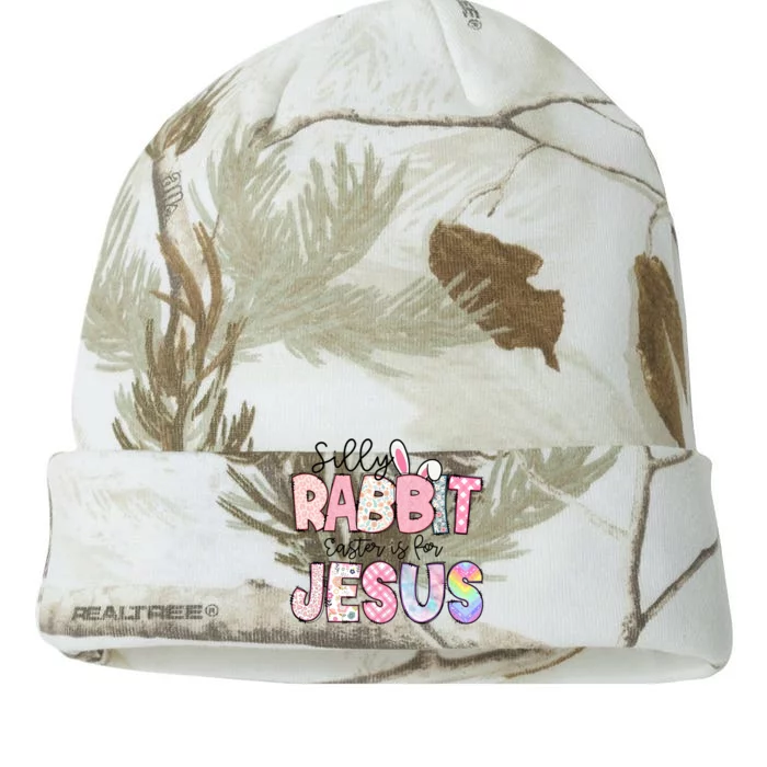 Silly Rabbit Easter Is For Jesus Cute Bunny Christian Faith Happy Easter Day Kati - 12in Camo Beanie