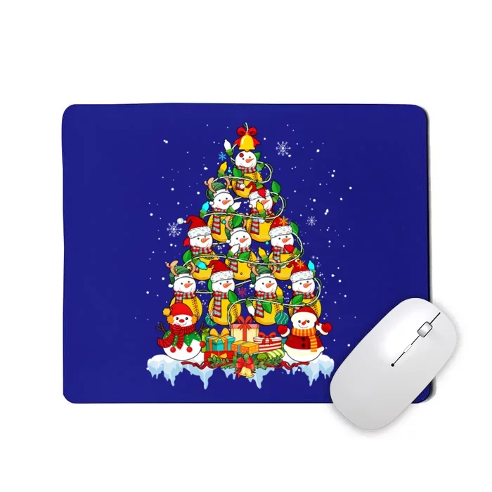 Santa Reindeer Elf Softball Balls Snow As Christmas Tree Gift Mousepad