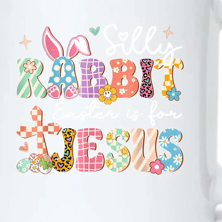 Silly Rabbit Easter Is For Jesus Cute Bunny Christian Faith Black Color Changing Mug