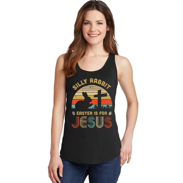 Silly Rabbit Easter Is For Jesus Christian Religious Ladies Essential Tank