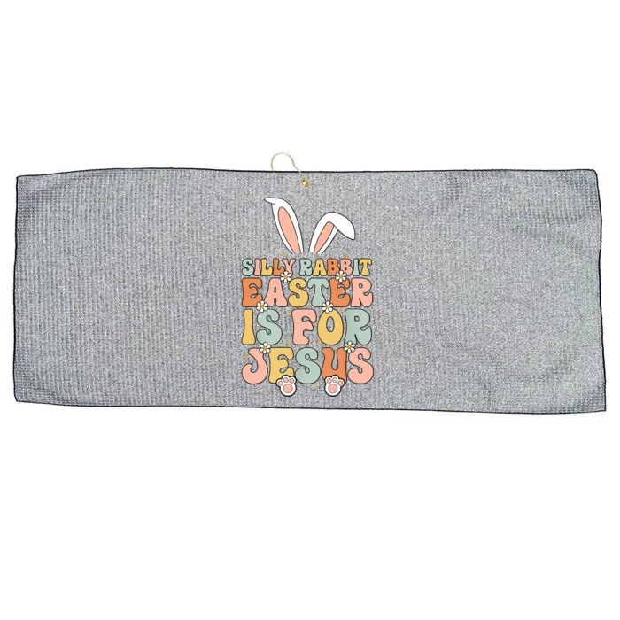 Silly Rabbit Easter Is For Jesus Easter Large Microfiber Waffle Golf Towel