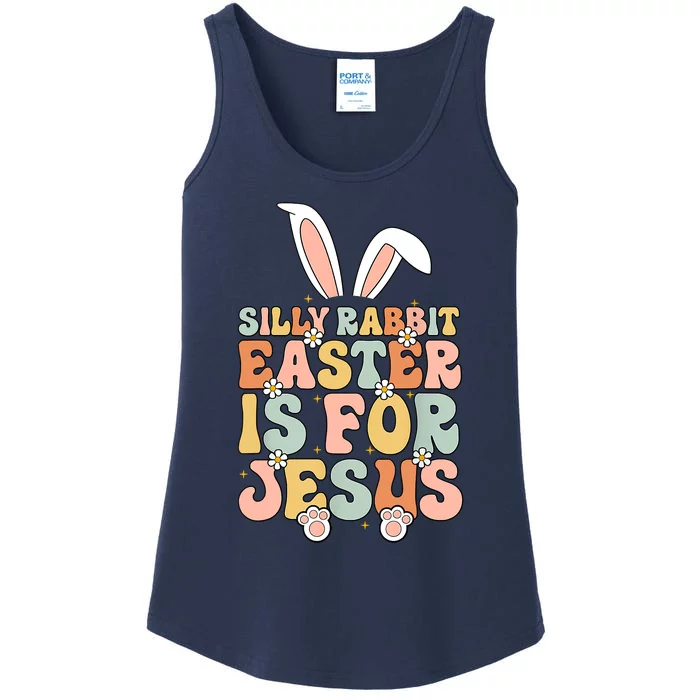 Silly Rabbit Easter Is For Jesus Easter Ladies Essential Tank