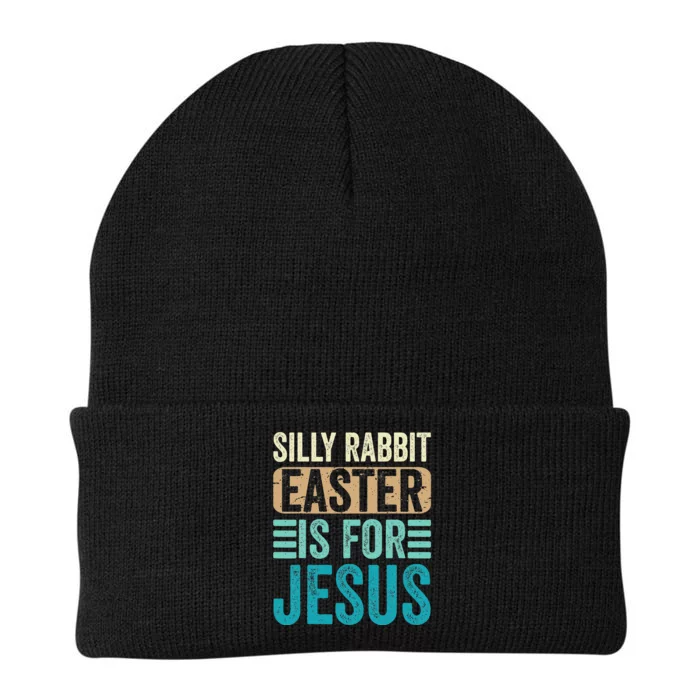 Silly Rabbit Easter For Jesus Toddlers Adult Christian Funny Knit Cap Winter Beanie