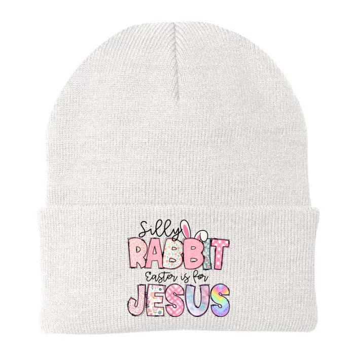 Silly Rabbit Easter Is For Jesus Funny Knit Cap Winter Beanie