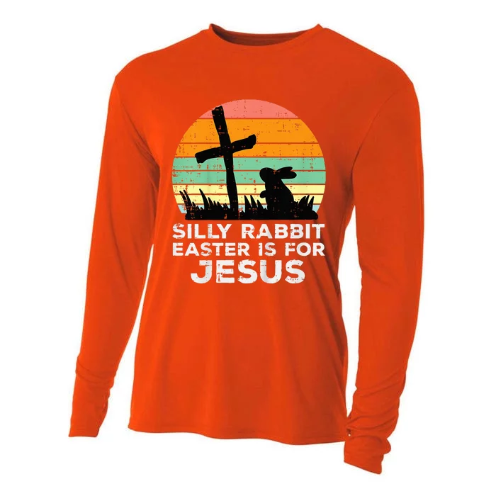 Silly Rabbit Easter Is For Jesus Christians Cooling Performance Long Sleeve Crew