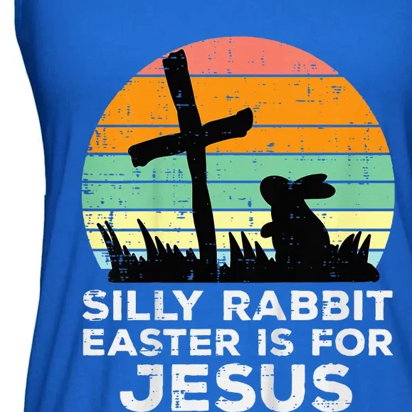 Silly Rabbit Easter Is For Jesus Christians Ladies Essential Flowy Tank