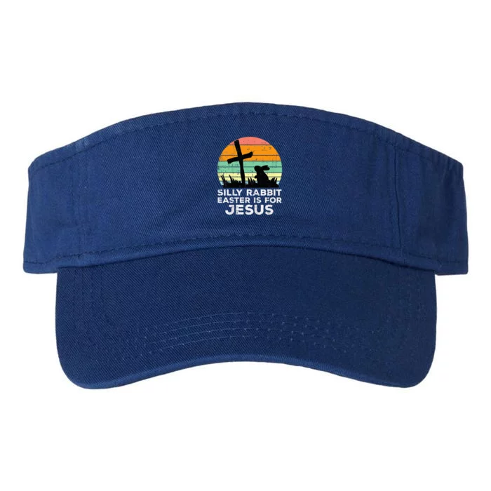 Silly Rabbit Easter Is For Jesus Christians Valucap Bio-Washed Visor