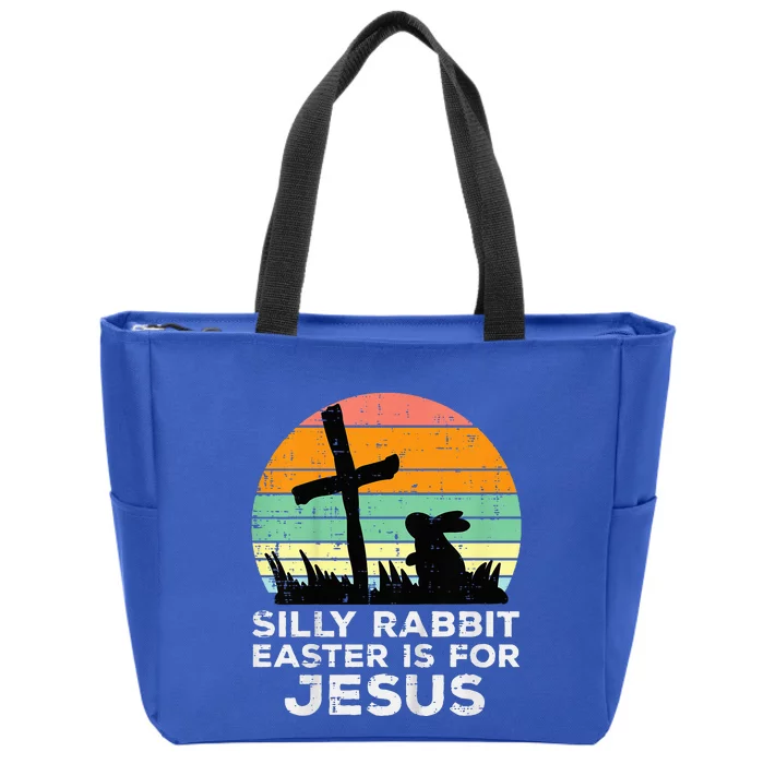 Silly Rabbit Easter Is For Jesus Christians Zip Tote Bag