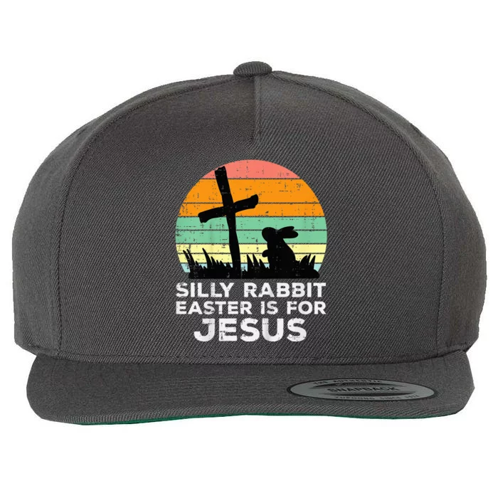 Silly Rabbit Easter Is For Jesus Christians Wool Snapback Cap