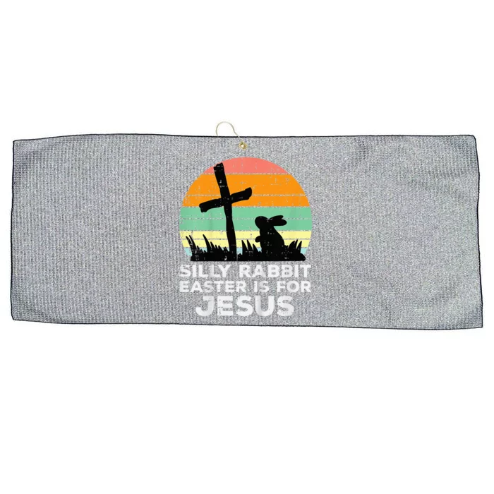 Silly Rabbit Easter Is For Jesus Christians Large Microfiber Waffle Golf Towel