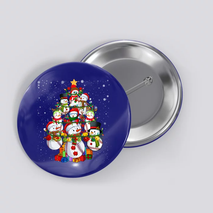 Santa Reindeer Elf Baseball Balls Snow Xmas Tree Player Gift Button