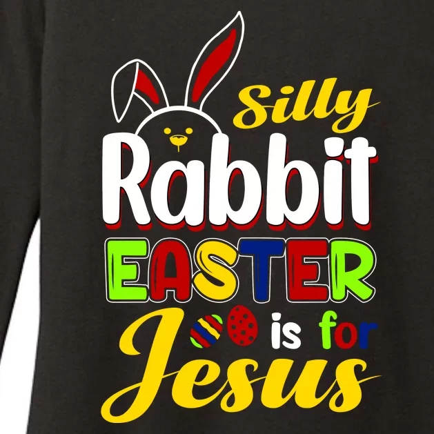 Silly Rabbit Easter Is For Jesus Funny Easter Womens CVC Long Sleeve Shirt