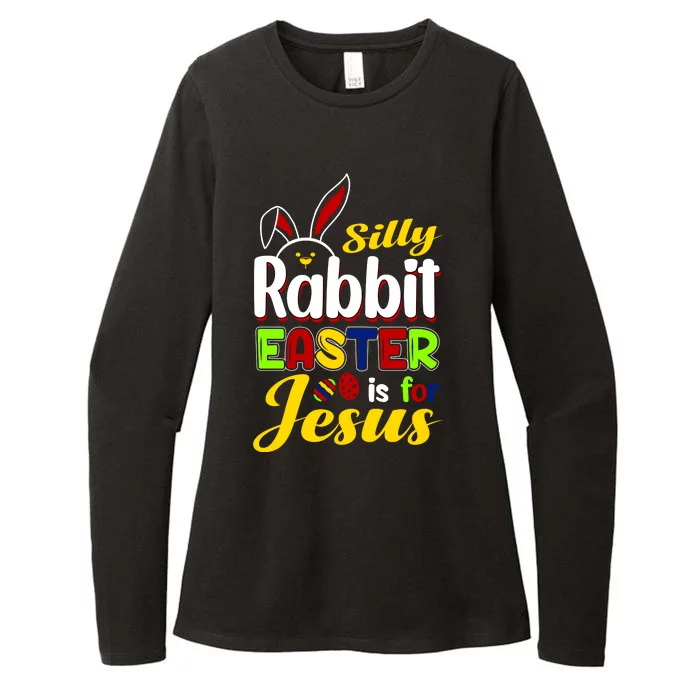 Silly Rabbit Easter Is For Jesus Funny Easter Womens CVC Long Sleeve Shirt