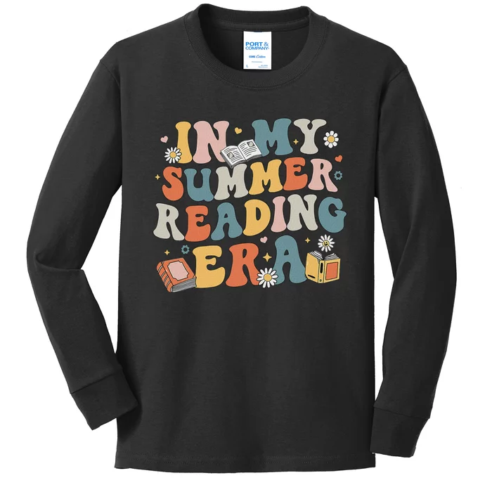 Summer Reading Era Adventure 2024 Kids Long Sleeve Shirt