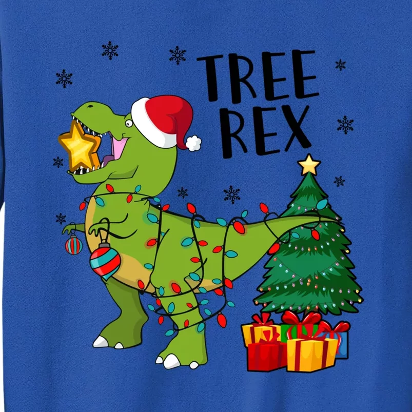 Santasaurus Rex Funny Dinosaur Chrismas Tree Rex Cool Gift Sweatshirt