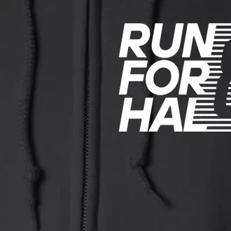 Satoshistore Run For Hal 85 Full Zip Hoodie