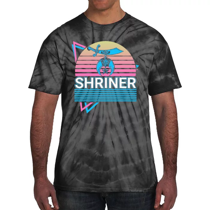 Shriner Retro Freemason Masonic Mystic Shrine Tie-Dye T-Shirt