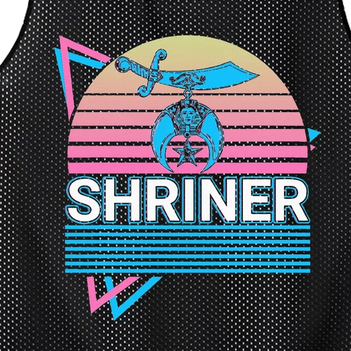 Shriner Retro Freemason Masonic Mystic Shrine Mesh Reversible Basketball Jersey Tank