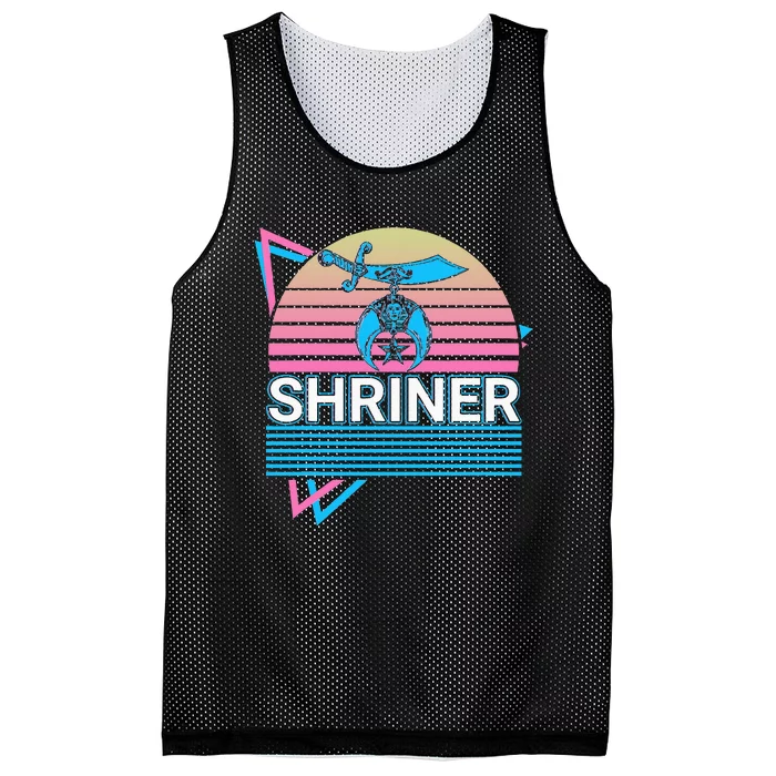 Shriner Retro Freemason Masonic Mystic Shrine Mesh Reversible Basketball Jersey Tank