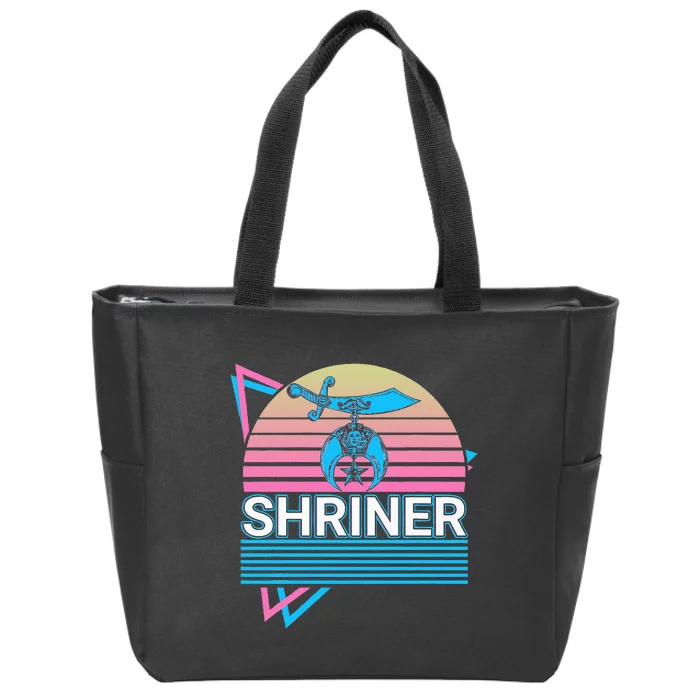 Shriner Retro Freemason Masonic Mystic Shrine Zip Tote Bag