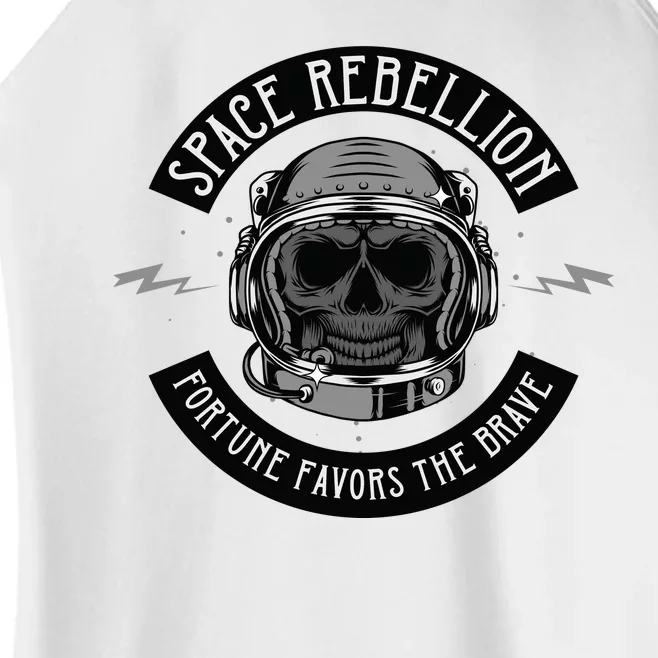 Space Rebellion Fortune Favors The Brave Women’s Perfect Tri Rocker Tank