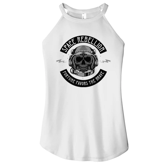 Space Rebellion Fortune Favors The Brave Women’s Perfect Tri Rocker Tank