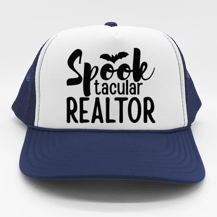 Spooktacular Realtor Funny Halloween Real Estate Costume Trucker Hat