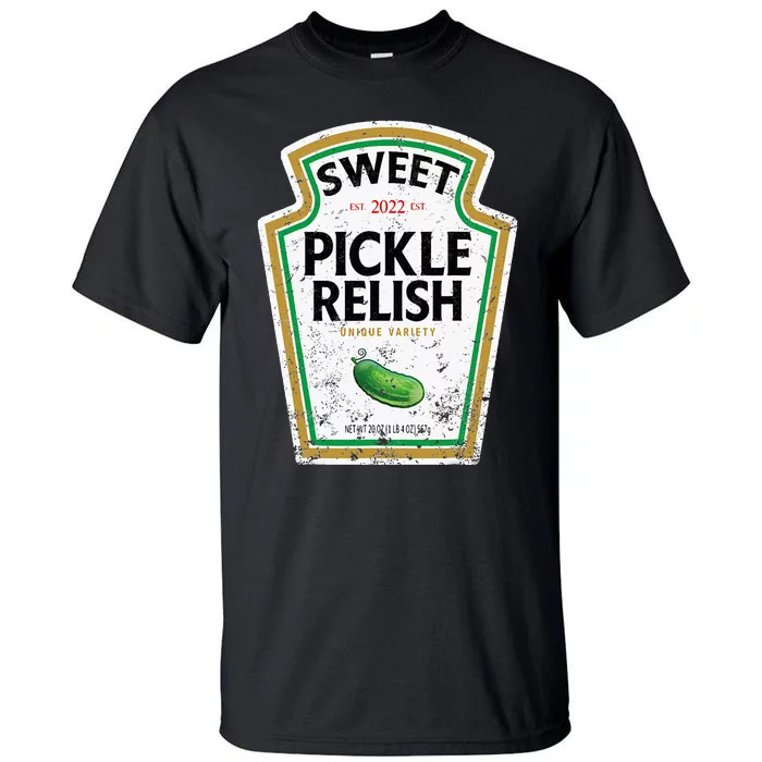 Sweet Relish Funny Halloween Condiment Green Pickle Tall T-Shirt