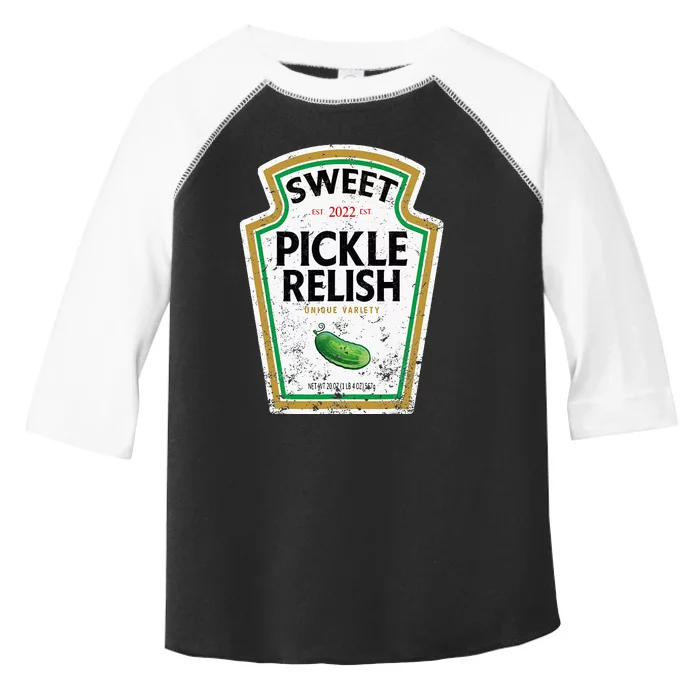 Sweet Relish Funny Halloween Condiment Green Pickle Toddler Fine Jersey T-Shirt