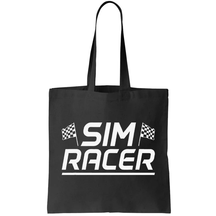 Sim Racer Gaming Simulation Race Car Sim Racing Tote Bag