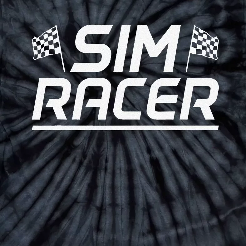 Sim Racer Gaming Simulation Race Car Sim Racing Tie-Dye T-Shirt