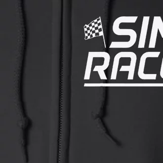 Sim Racer Gaming Simulation Race Car Sim Racing Full Zip Hoodie