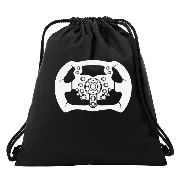 Sim Racer Gaming Car Race Simulation Sim Racing Drawstring Bag