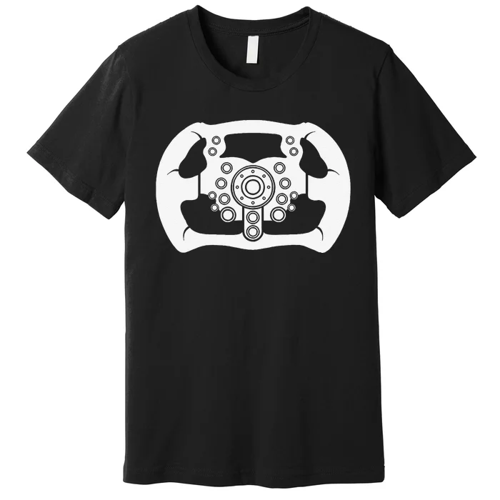 Sim Racer Gaming Car Race Simulation Sim Racing Premium T-Shirt