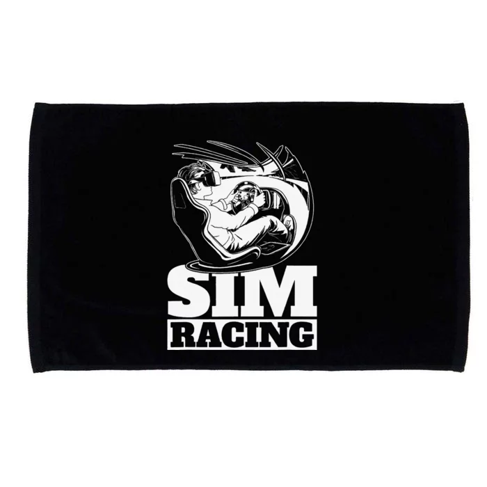 Sim Racer Gaming Simulation Race Car Sim Racing Microfiber Hand Towel