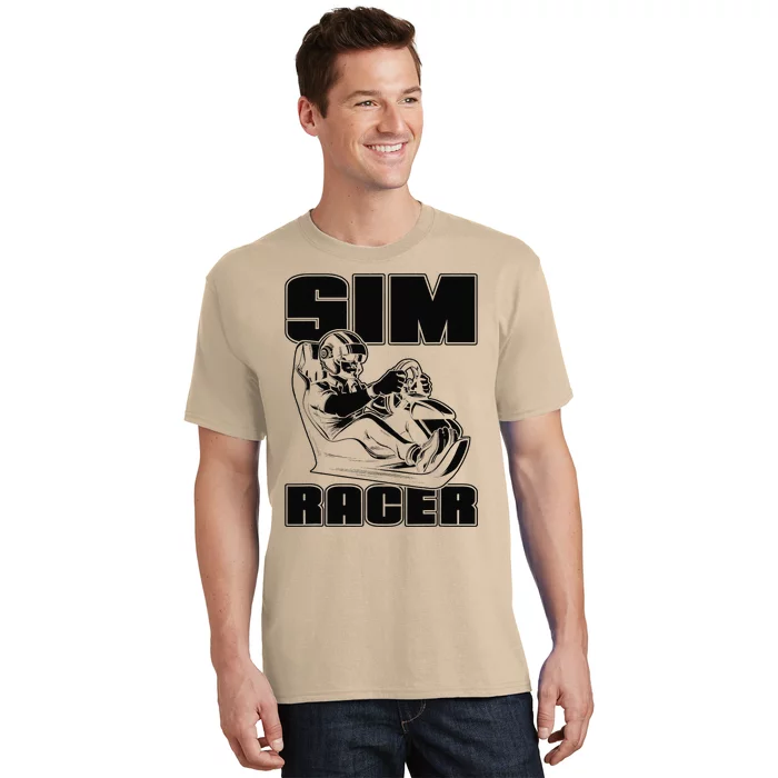 Sim Racer Gaming Simulation Race Car Sim Racing T-Shirt