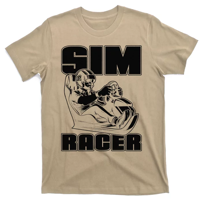 Sim Racer Gaming Simulation Race Car Sim Racing T-Shirt