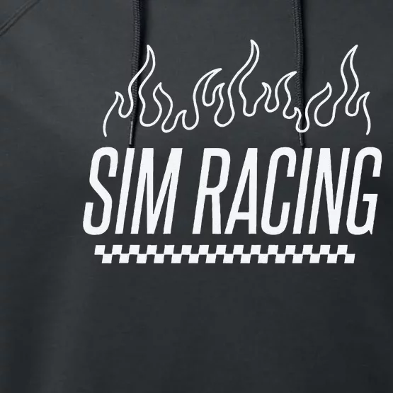 Sim Racer Gaming Race Car Simulation Sim Racing Performance Fleece Hoodie