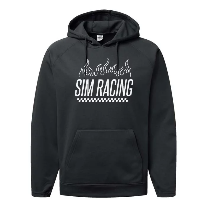 Sim Racer Gaming Race Car Simulation Sim Racing Performance Fleece Hoodie