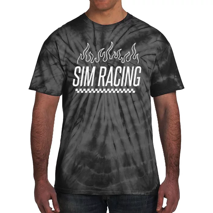 Sim Racer Gaming Race Car Simulation Sim Racing Tie-Dye T-Shirt