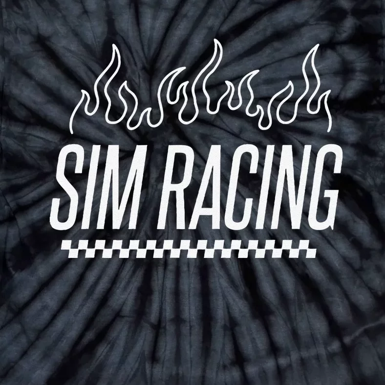 Sim Racer Gaming Race Car Simulation Sim Racing Tie-Dye T-Shirt