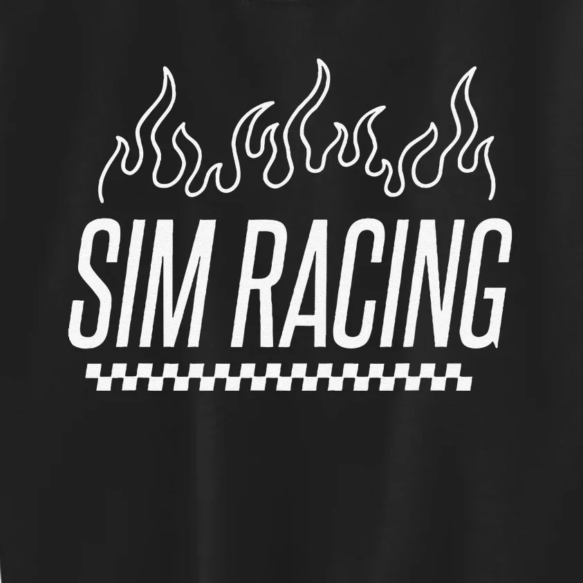 Sim Racer Gaming Race Car Simulation Sim Racing Kids Sweatshirt