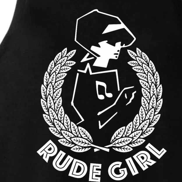 Ska Rude Girl Ska Music Ska Reggae Music Ladies Tri-Blend Wicking Tank