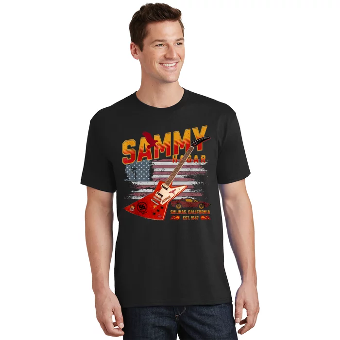 Sammy Red Guitar Rock Both Worlds Vh Concert T-Shirt