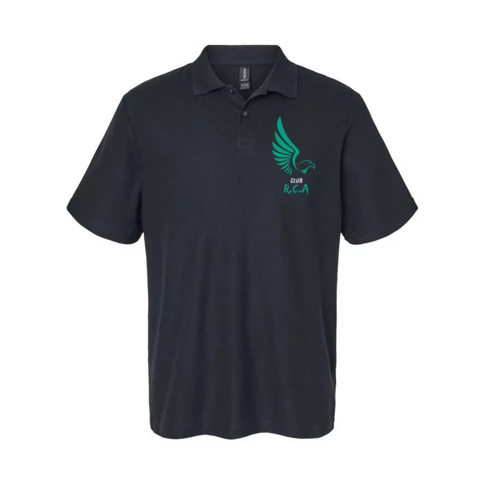 Single Root Green Eagle Softstyle Adult Sport Polo