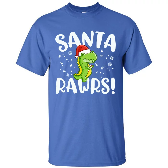 Santa Rawrs Green Dinosaur Cute Reptile Christmas Gift Great Gift Tall T-Shirt