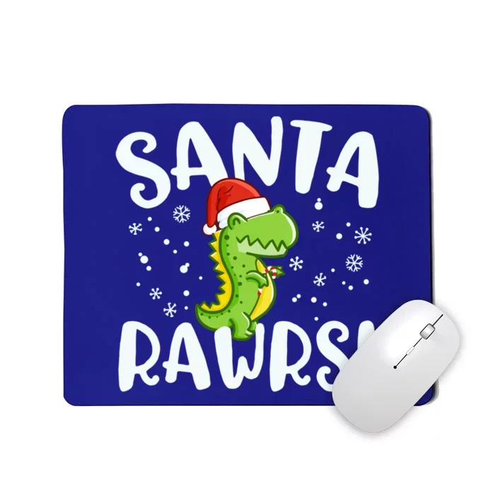 Santa Rawrs Green Dinosaur Cute Reptile Christmas Gift Great Gift Mousepad