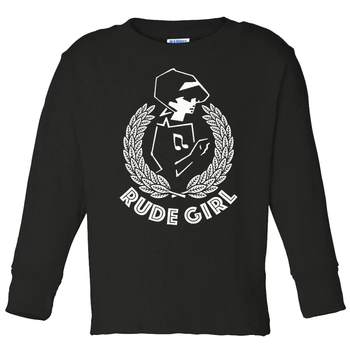 Ska Rude Girl Ska Music Ska Reggae Music Toddler Long Sleeve Shirt