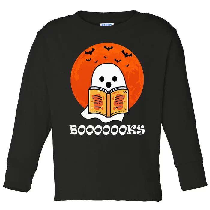 Spooky Reads Halloween Book Collection Toddler Long Sleeve Shirt