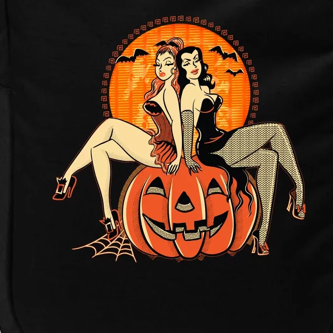 Sexy Retro Halloween Pinup Girls Impact Tech Backpack